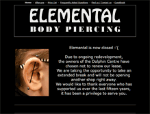 Tablet Screenshot of elementalpiercing.co.uk